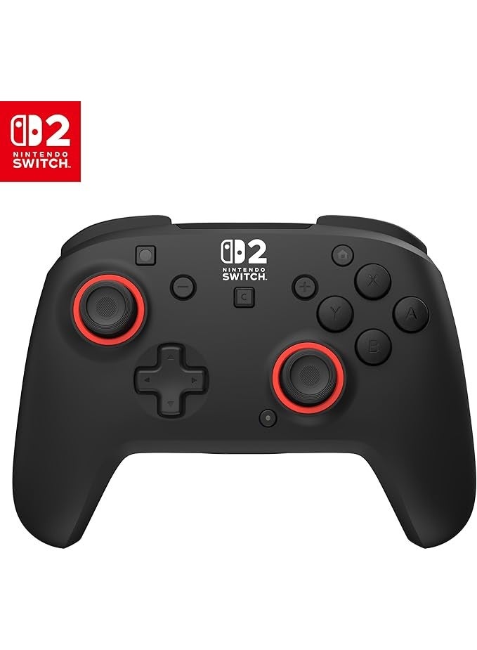 Turtle Beach Rematch Wireless Gaming Controller - Officially Licensed for Nintendo Switch 2, Nintendo Switch/Switch Lite/OLED - TMR Thumbsticks, Rechargeable Battery, Audio Controls – Black/Red - Image 1