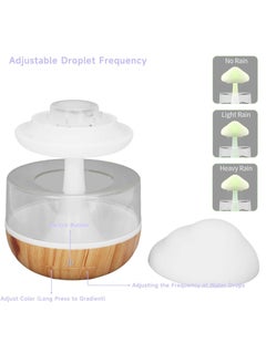 بيوينتي Rain Cloud Humidifier – Cute Raining Cloud Night Light with 7 LED Colors, 2000mAh, 500ml Capacity  - Image 4