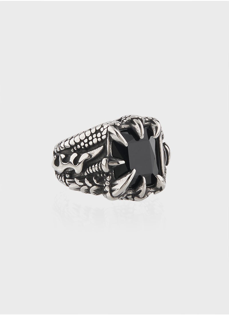 Seventy Five Black Stone Ring  - Image 1