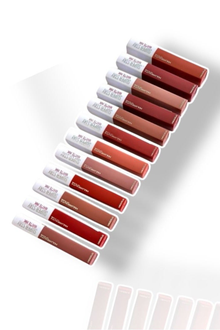 هوليا بيوتي أحمر شفاه ثابت – مجموعة 12 لون ألوان غنية وثبات يدوم طوال اليوم - Image 1