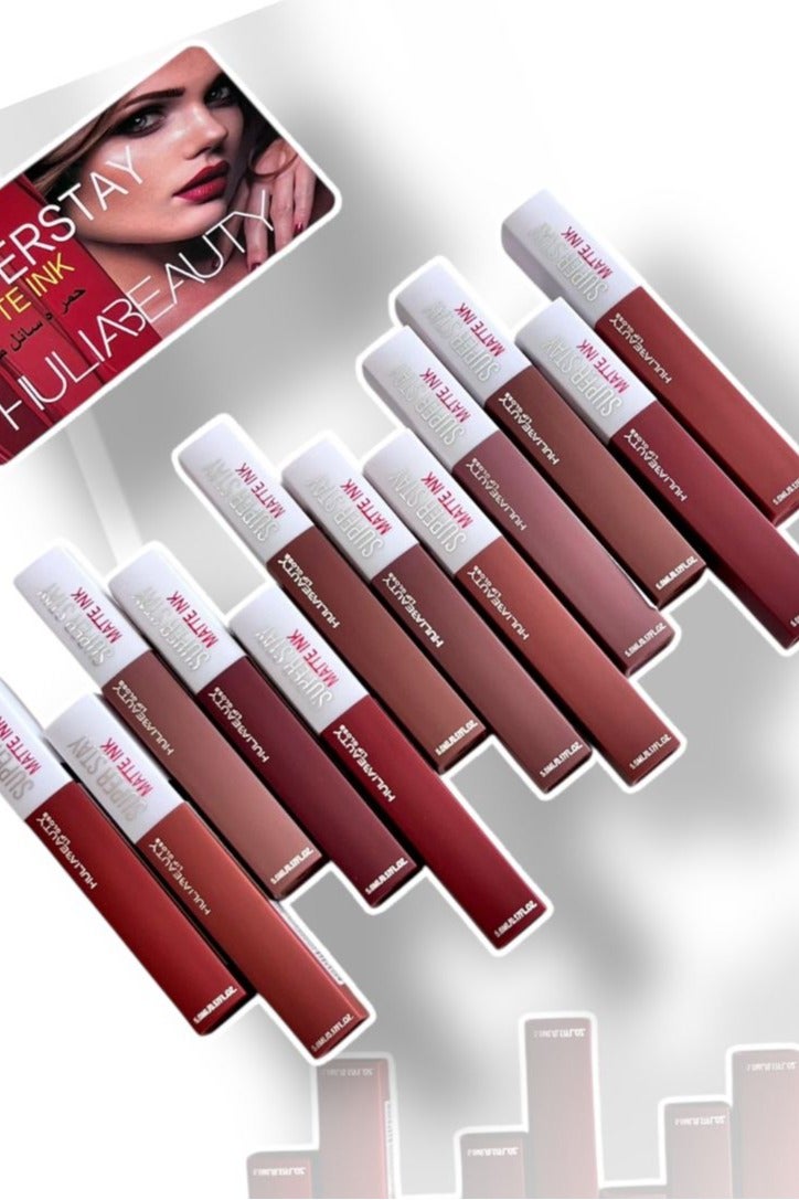 هوليا بيوتي أحمر شفاه ثابت – مجموعة 12 لون ألوان غنية وثبات يدوم طوال اليوم - Image 2