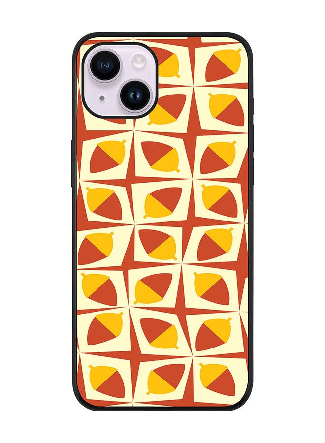 Stylizedd Rugged Black edge case for Apple iPhone 14 Plus Slim fit Soft Case Flexible Rubber Edges Anti Drop TPU Gel Thin Cover - Acorns - Image 1