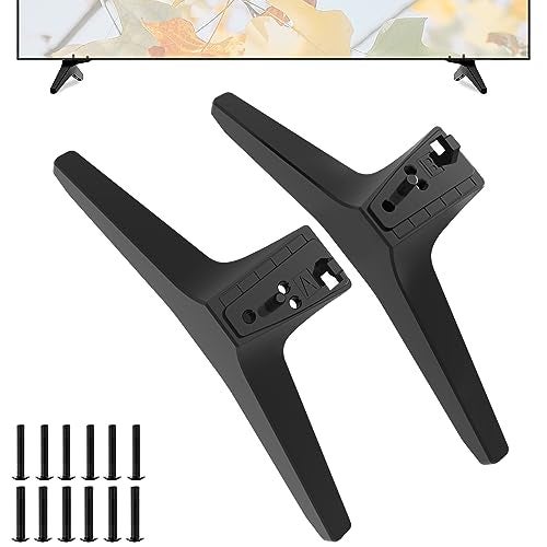 Varghesyla أرجل تلفاز لقاعدة تلفاز LG، لأرجل تلفاز LG مقاس 65 بوصة 65UJ6540 65UJ6200PUA 65UK6200 65UK6300 65UK6500 65UM7100 65UN7300 65UN6955ZUF 65UJ630T 65UJ635T 65UJ6320 بديل للأرجل مع براغي - Image 1