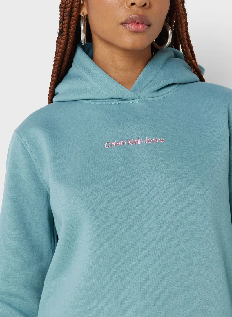 Calvin Klein Jeans Logo Knitted Hoodie
