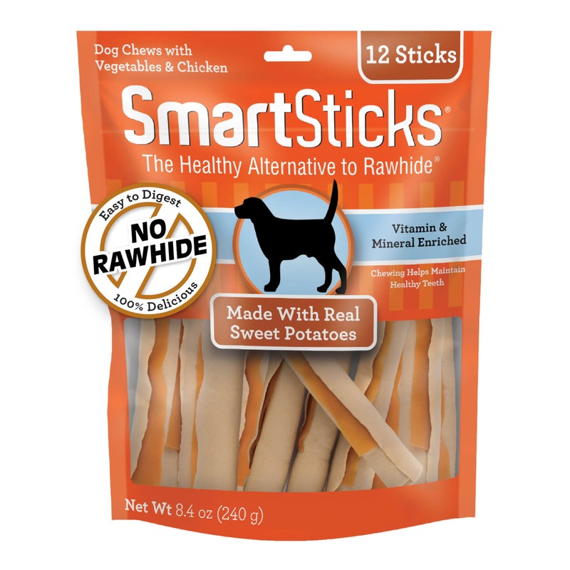 SmartBones SmartSticks, Treat Your Dog to a Rawhide-Free Chew Made With Real Meat and Vegetables - Image 1