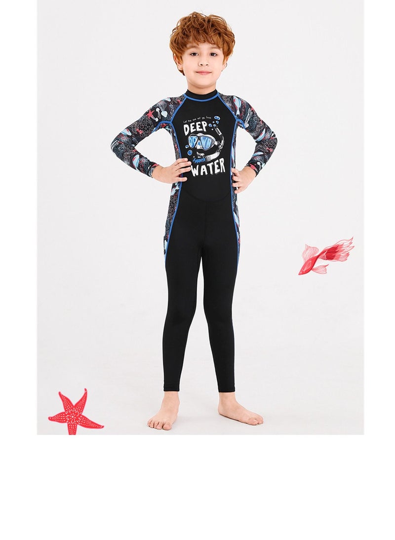 DIVE & SAIL Keep Warm Children Diving Suit Three-layer High Elastic Wetsuit For Boys - Image 1