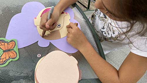 SHAPES ETC. 31 Pcs Multicultural Face Creative Cut-Outs 5.5in Classroom Unity, DIY Paper Dolls, Craft Materials, Cut Outs of People Classroom Crafts, Girls Ages 4-12, Arts & Crafts USA Made - Image 4