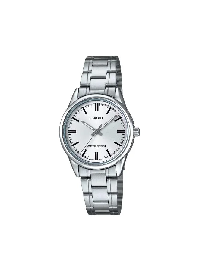 كاسيو Women's Stainless Steel Analog Watch LTP-V005D-7AUDF - 40 mm