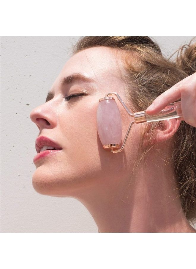 Beauty Bioscience BeautyBio Quartz Roller Pure, Sustainably harvested Brazilian Rose Quartz Face, Eye & Body Roller  - Image 2