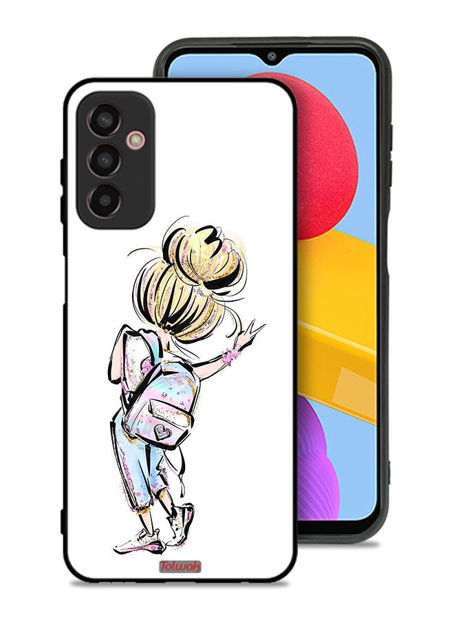 Tolwak Samsung Galaxy F23 Protective Case Cover Back To School Girl Art - Image 1