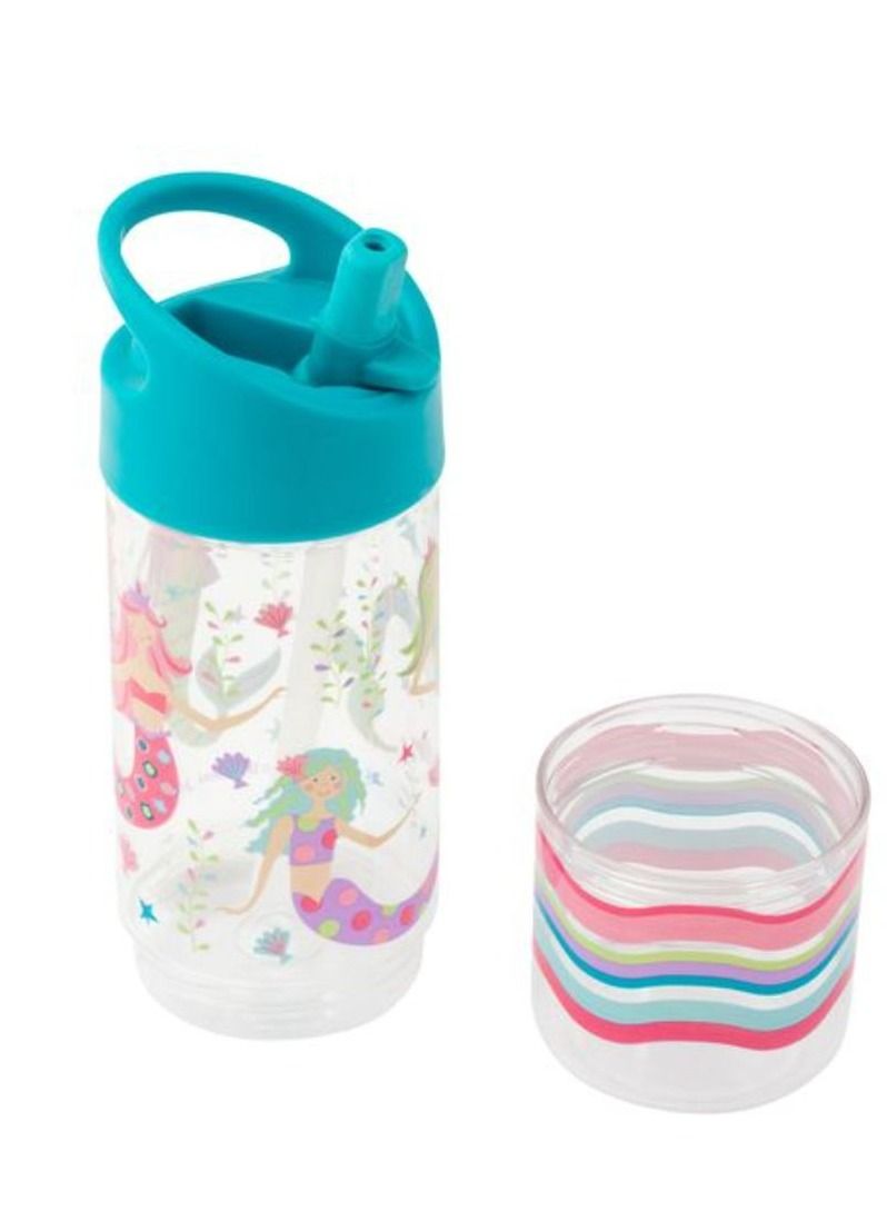 Stephen Joseph Kids Sip and Snack Bottle Mermaid - Image 1