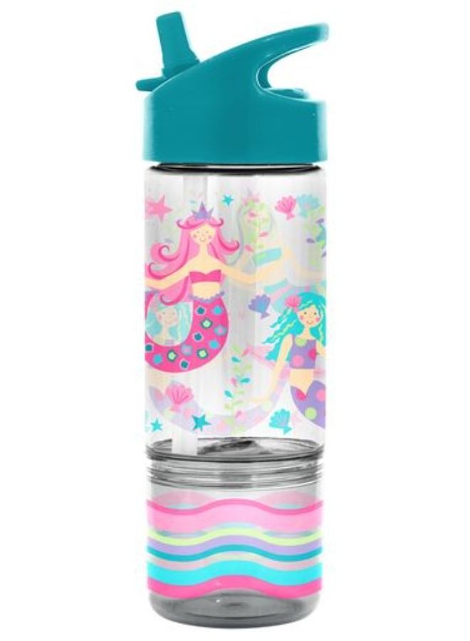 Stephen Joseph Kids Sip and Snack Bottle Mermaid - Image 2