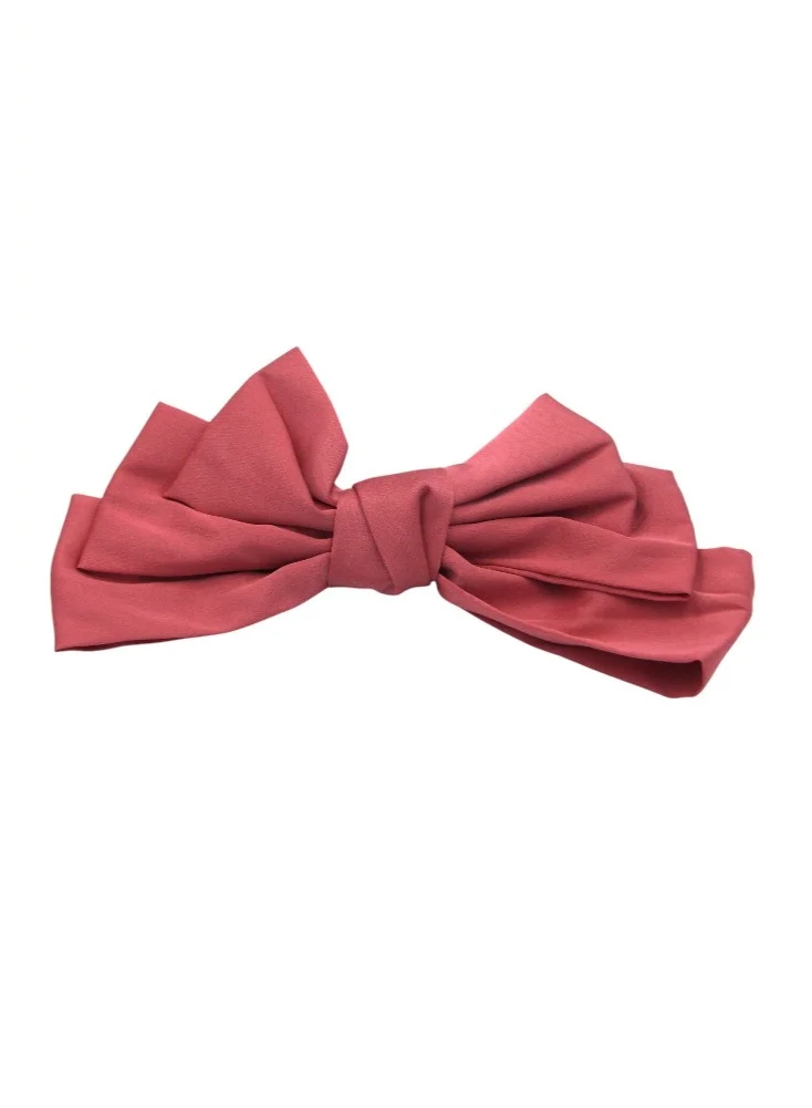 D'Daniela D' Daniela - Large Hair Barrete Bow Hair Clip - Pink
