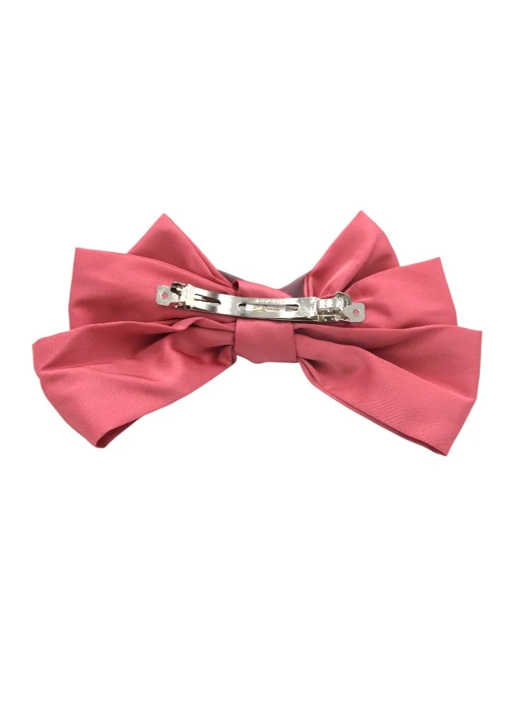 D'Daniela D' Daniela - Large Hair Barrete Bow Hair Clip - Pink