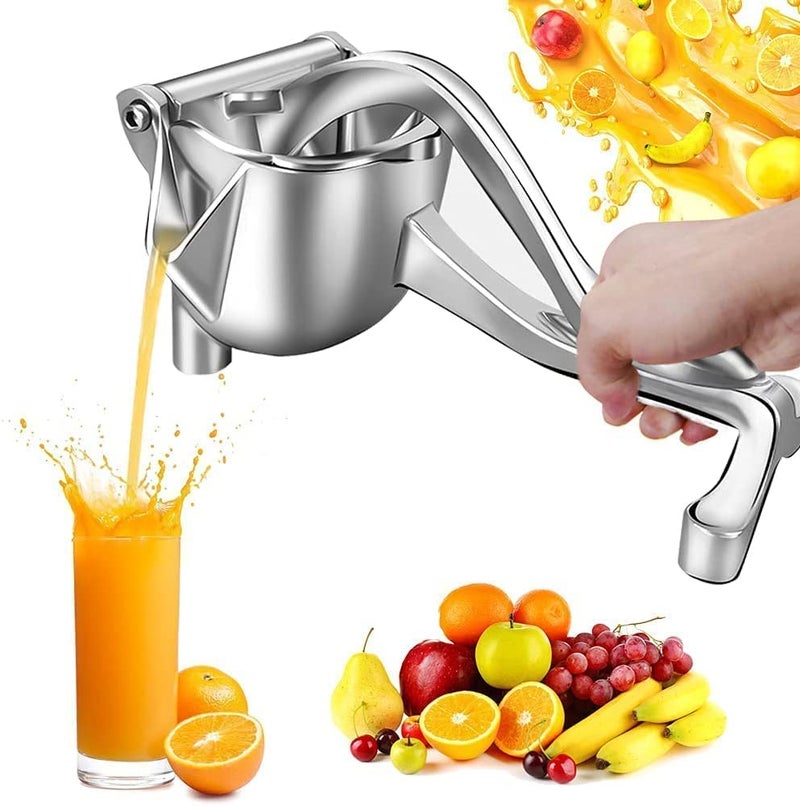 DERIKO Aluminium Manual Fruit Juicer Orange Juicer Heavy Duty Hand Press Metal Lime Juicer Hand Juicer juicer Instant Orange Juicer Aluminium Handle Juicer Garlic Paste Per Clove Aluminium - Image 1