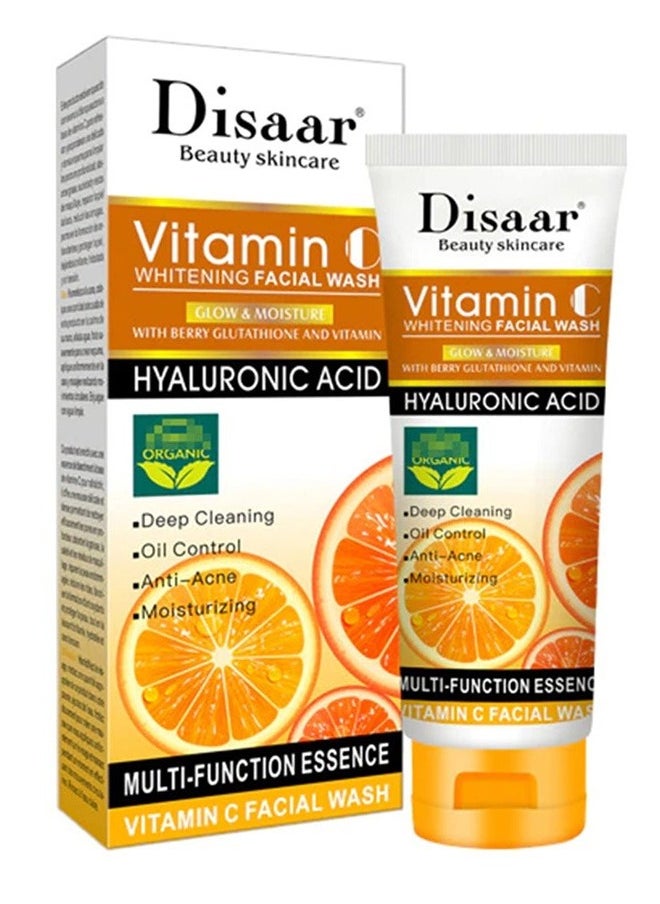 Disaar Dissar Face Wash Natural Facial Cleanser with Vitamin C 100 ml  - Image 1