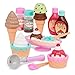 Battat Play Circle Toy Food Ice Cream Set Kitchen Accessories for Kids Pretend Play Sweet Treats Ice Cream Parlour 3 Years21 Pieces - Image 3