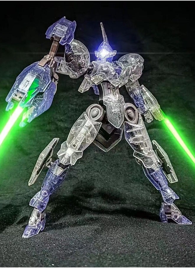 Gundam Translucent Demon Judge Action Figure Mecha Warrior Assembly Model, with Stand Included, a Super Cool Desktop Decoration, an Assembly Toy Loved by Both Boys and Girls