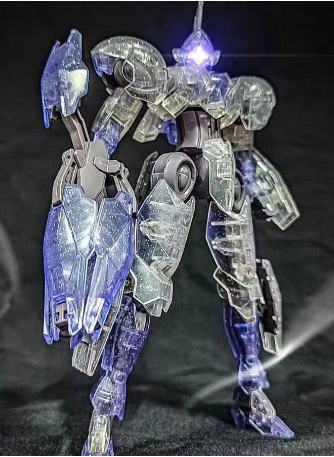 Gundam Translucent Demon Judge Action Figure Mecha Warrior Assembly Model, with Stand Included, a Super Cool Desktop Decoration, an Assembly Toy Loved by Both Boys and Girls