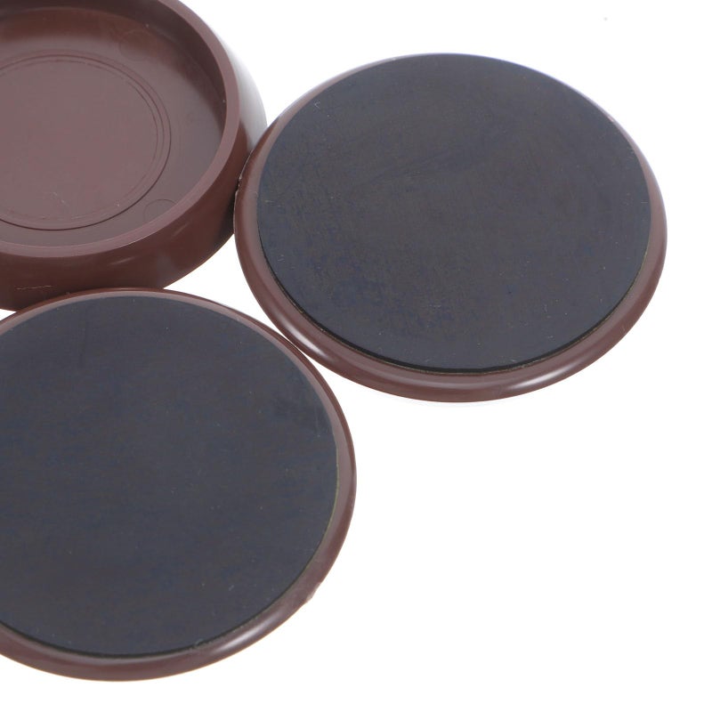 5Pcs Plastic Furniture Wheel Pads Non Slip Rubber Base for Carpet Floor Protection - Image 4