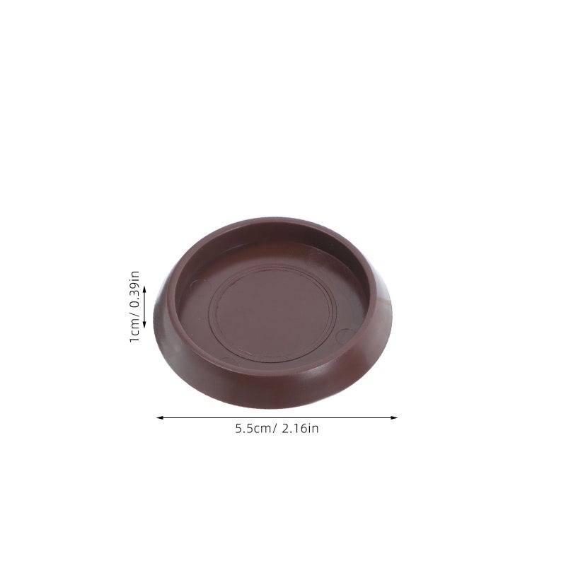 5Pcs Plastic Furniture Wheel Pads Non Slip Rubber Base for Carpet Floor Protection - Image 3