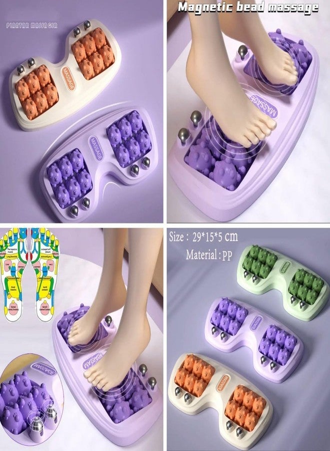 Styxon Portable Double Foot Massage Roller,Plantar Fasciitis Relief, Dual Foot Acupressure Therapy for Stress Relief and Improved Circulation, Portable Reflexology Tool for Home and Office Use | Multicolor - Image 2