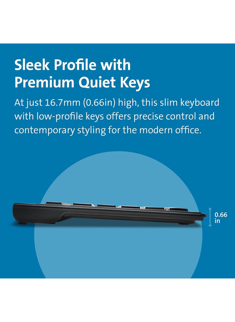 Kensington Kensington Slim Type Wired Keyboard K72357USABlack  - Image 2