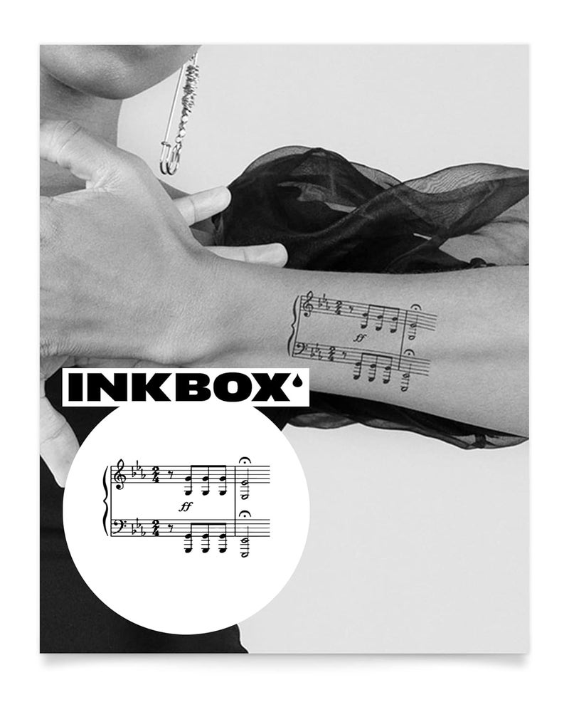 inkbox Inkbox Temporary Tattoos, Semi-Permanent Tattoo, One Premium Easy Long Lasting, Water-Resistant Temp Tattoo with For Now Ink - Lasts 1-2 Weeks, Fifth, 4 x 4 in 