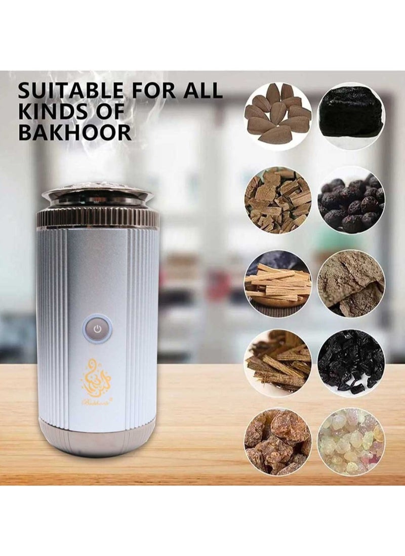 ACHAS - Electric Incense Burner Bakhoor Arabic Car Portable Censer USB Rechargeable Incense – X022 - Image 1