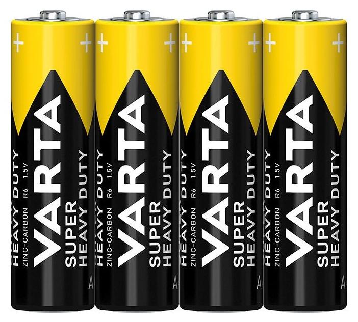 فارتا بطارية شديدة التحمل مقاس AA 1.5 فولت، بطارية زنك وكربون R6P - 4 قطع، صنع في فيتنام - Image 1