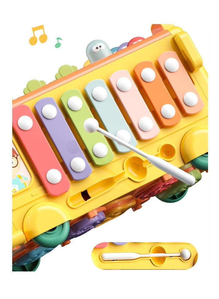 MIXDE Fun School Bus Toys for Toddlers  Interactive 123s & ABC Learning for Toddlers Alphabet Bus  Baby Keyboard Music Toys for 2 3 4 5 Year Old Boys Girl Gifts - Image 3