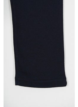 mmetalic Navy Blue Thick Cotton Elastic Waist Side Pocket 5-6-7-8-9-10-11-12 Years Old Boy Tracksuit Bottoms  - Image 3