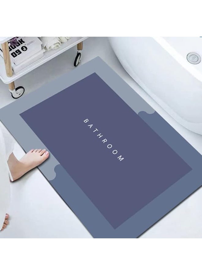 سجادة الحمام , سجادة للحمام والمنزل فوم سريع الجفاف، سجادة باب مقاومة للماء للمنزل والمطبخ و الحمام بيضاوية التصميم (شكل عشؤائي) - Image 2