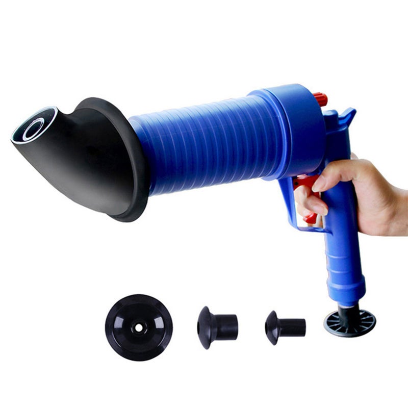 Drain Pump Cleaner Air Power Blaster Unblock Adapters Toilet Wash Basin Home - Image 1