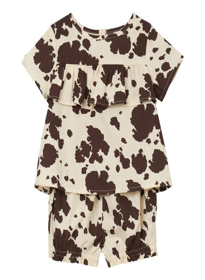 Wrangler Baby Girl Cowhide Top and Bloomer Set 24M - Image 1