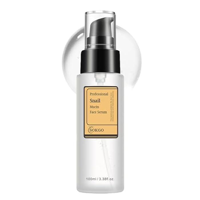Sokgo Professional Snail Mucin Serum, Intensive Hydration and Repair for Healthy Skin - Image 1