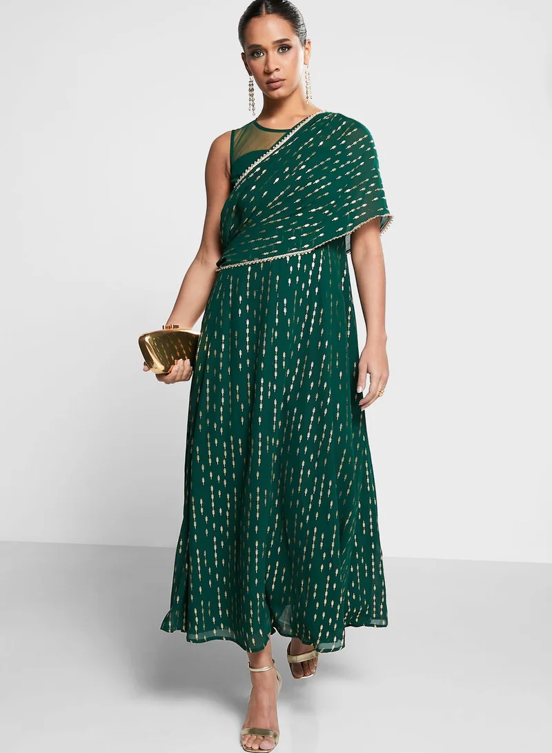 indya Embellished Mesh Kurti