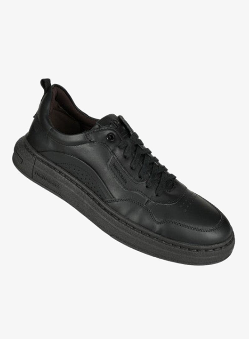 DEMOCRATA 032-140 Democrata Mens DENIM JAKE Sneakers 240201-011 Black - Image 1