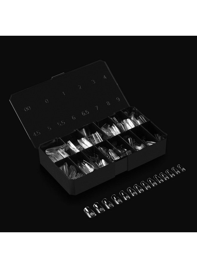 Apres Gelx® Scupted Square Medium Tip Box 500Pc Gelx Tips 11 Sizes 009 Premium Quality - Image 3