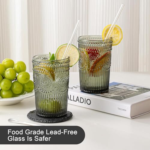 bellemax 200ML Juice and Water Glass Stylish Crystal Highball Drinking Glasses, Medium Size Tumbler Glasses for Juice, Water, Milk, lassi, Cocktails and Sharbat (TR-12, 6 Count (Pack of 1)) - Image 4