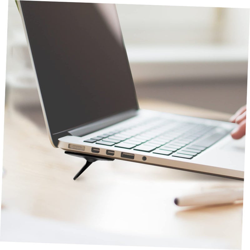 Foldable Laptop Stand Portable Ergonomic Holder Heat Dissipation Non Skid Lightweight Black - Image 5