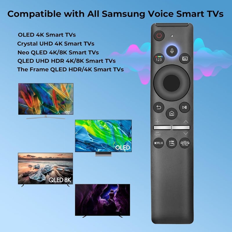 LOMCA BN59-01330A Voice Remote for Samsung Smart TV Replacement Remote for Samsung TV QN55LST7TAFXZA QN43LS03TAFXZA QN65LS03TAFXZA QN65LS03RAF QN43LS03RAF QN55LS03RAF QN75LST7TAFXZA QN55LS03TAFXZA - Image 2
