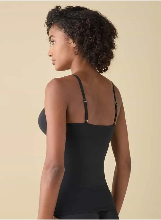 FAV Solid Padded Camisole with Adjustable Straps