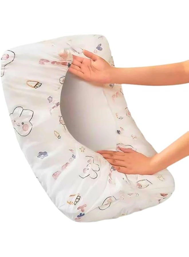 A set of 10 disposable travel pillow covers, offering comfortable protection and a healthy sleeping companion. The disposable design provides a convenient solution for flights, trains, and hotels. - Image 1