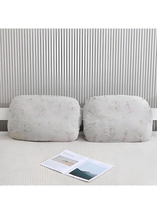 A set of 10 disposable travel pillow covers, offering comfortable protection and a healthy sleeping companion. The disposable design provides a convenient solution for flights, trains, and hotels. - Image 2