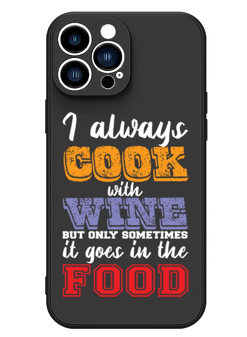 Theodor Protective Slim Fit Case Liquid Silicone Cover with Full Body Protection Anti-Scratch Shockproof Case For iPhone 14 Pro Black  - Cooky copy - Image 1