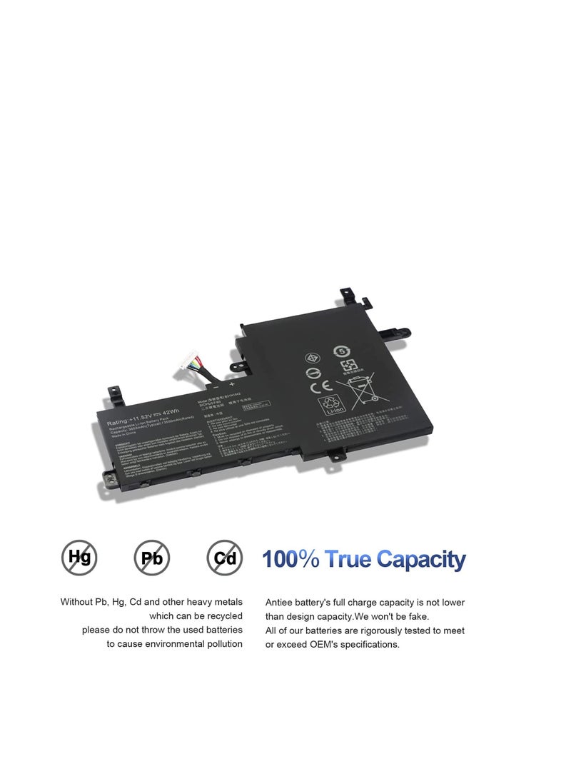 Terabyte بطارية لابتوب B31N1842 لأجهزة ASUS VivoBook S15 X513EQ X513EP X513EA X531F X531FA K531F S531F S531FA S531FL S5500F S5500FL V5050E V531F V531F V5311 FA V5311 FL Series B200-03440000 - Image 5