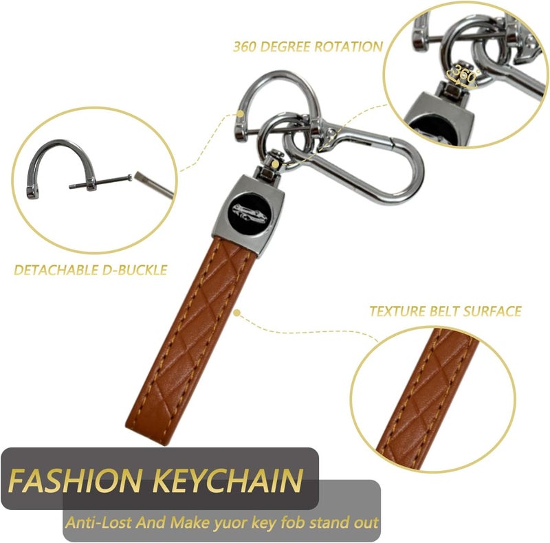KarLingjun Key Fob Cover for Chevy GMC with Leather Keychain - Image 5