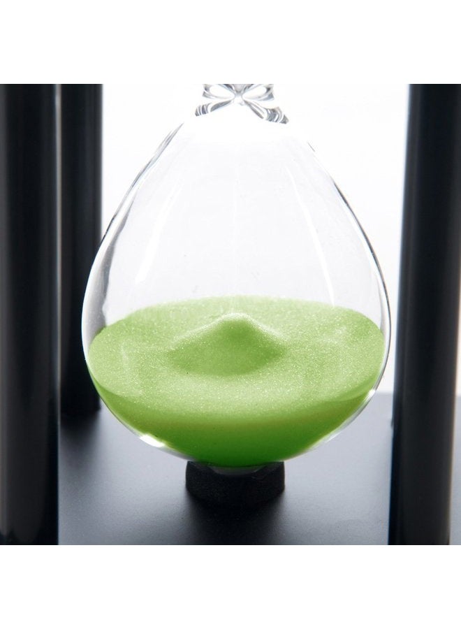 B BELLAWARE 60 Minutes Hourglass, Wood Sand Timer,Green - Image 4