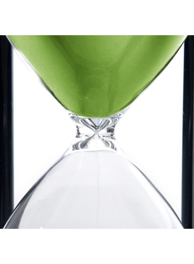 B BELLAWARE 60 Minutes Hourglass, Wood Sand Timer,Green - Image 3